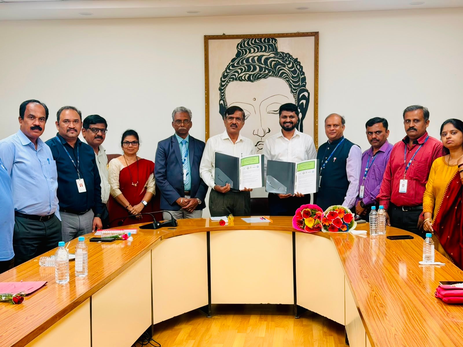 MoU signing ceremony between Whizz Automation and Controls and Sri Siddhartha Academy of Higher Education